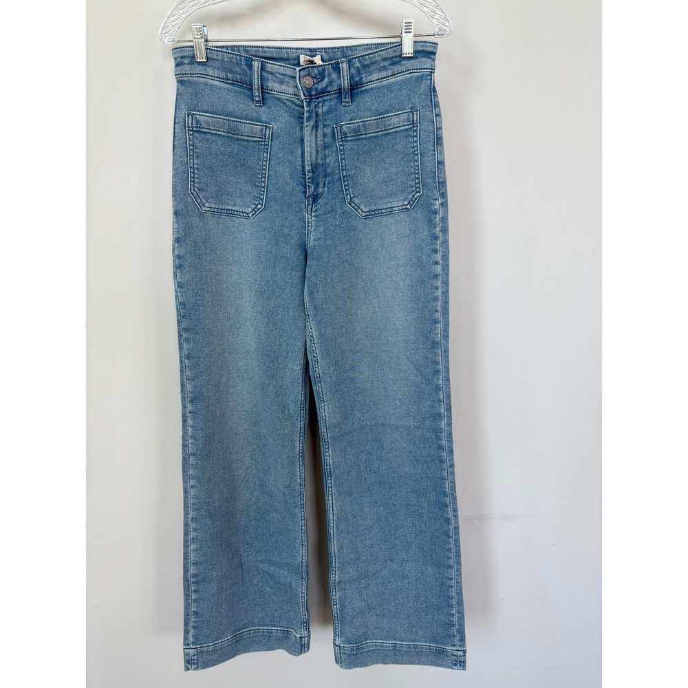 Faherty Stretch Terry Patch Pocket Pants Eastern Shore Blue Denim Size 30